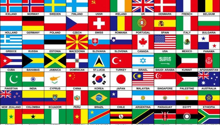 نام تصویر پرچم کشورهای مختلف